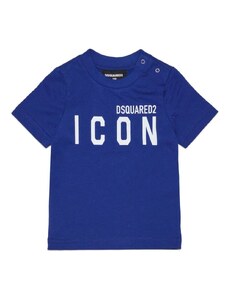 DSQUARED KIDS T-shirt Neonato Blu Elettrico Cotone