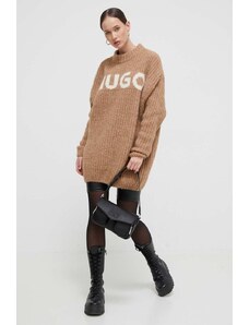 HUGO maglione in lana donna colore marrone