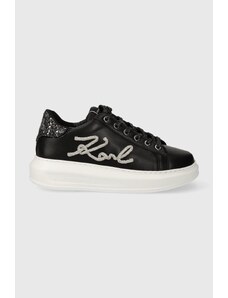 Karl Lagerfeld sneakers in pelle KAPRI colore nero KL62510G