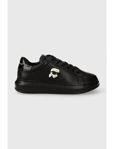 Karl Lagerfeld sneakers in pelle KAPRI MENS colore nero KL52530N
