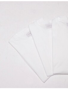 Topman - Confezione da 3 t-shirt classiche bianche-Bianco