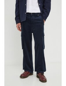 G-Star Raw pantaloni in velluto a coste colore blu navy