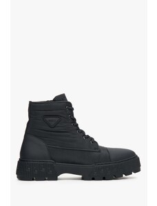 Men's Soft Ankle Boots in Black Estro ER00114068