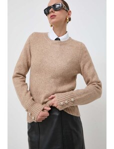 Morgan maglione in misto lana donna colore beige