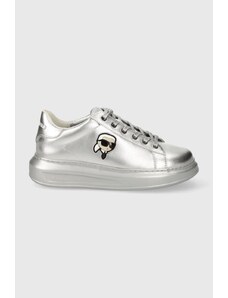 Karl Lagerfeld sneakers in pelle KAPRI colore argento KL62531M