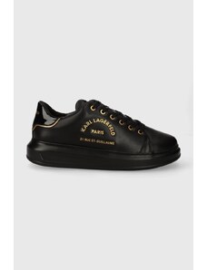 Karl Lagerfeld sneakers in pelle KAPRI MENS colore nero KL52539