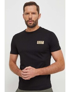 EA7 Emporio Armani t-shirt in cotone uomo colore nero