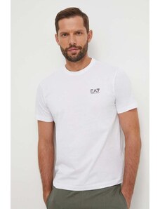 EA7 Emporio Armani t-shirt in cotone uomo colore bianco