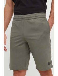 EA7 Emporio Armani pantaloncini in cotone colore verde