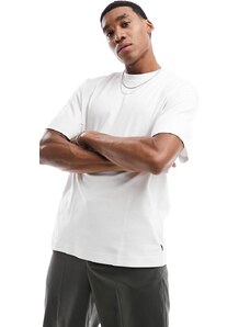 Jack & Jones - T-shirt pesante oversize bianca-Bianco