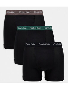 Calvin Klein in esclusiva per ASOS - Confezione da 3 paia di boxer aderenti neri-Nero