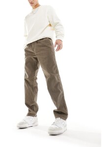 New Look - Pantaloni in velluto a coste marrone chiaro