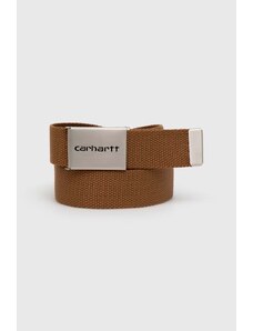 Carhartt WIP cintura Clip Belt Chrome colore marrone I019176.HZXX