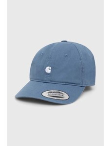 Carhartt WIP berretto da baseball in cotone Madison Logo Cap colore blu I023750.20EXX