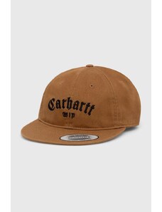 Carhartt WIP berretto da baseball Onyx Cap colore marrone con applicazione I032899.08WXX