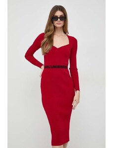 Karl Lagerfeld vestito colore rosso