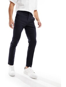 New Look - Pantaloni da abito slim, colore blu navy