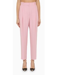 Alexander McQueen Pantalone regolare con pinces rosa