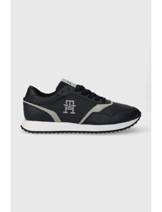 Tommy Hilfiger sneakers RUNNER EVO MIX LTH MIX colore blu navy FM0FM04887