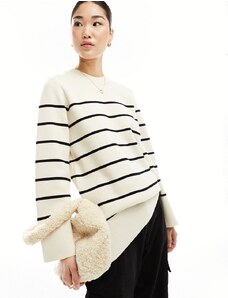 Selected Femme - Maglione bianco a righe nere