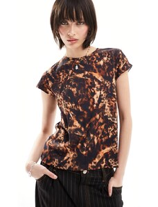 AllSaints - Anna Spark - T-shirt marrone
