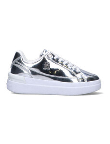 TOMMY HILFIGER Sneaker donna argento in pelle SNEAKERS