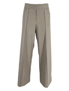 D.EXTERIOR Pantalone donna cropped in ecopelle color calce