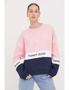 Tommy Jeans felpa donna colore rosa