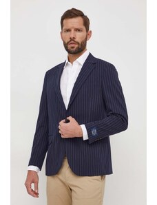 Polo Ralph Lauren blazer con aggiunta di lana colore blu navy
