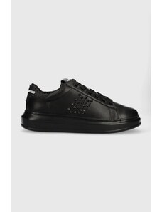 Karl Lagerfeld sneakers in pelle KAPRI MENS colore nero KL52574