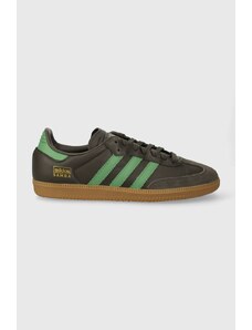 adidas Originals sneakers in pelle Samba OG colore verde IG6175