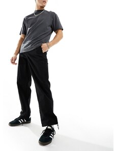 Selected Homme - Pantaloni stile cargo neri vestibilità ampia-Nero