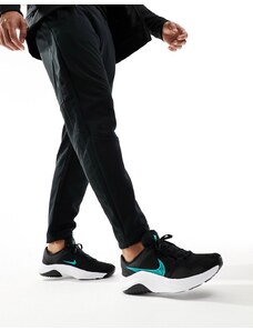 Nike Training - Legend Essential 3 NN - Sneakers nere e verde-azzurro-Nero