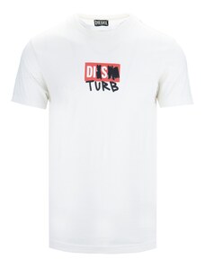 DIESEL A03264 129 T-Shirt-3XL Panna Cotone/Poliestere