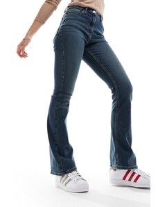 COLLUSION - x007 - Jeans a zampa elasticizzati lavaggio blu medio