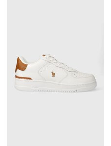 Polo Ralph Lauren sneakers in pelle Masters Crt colore bianco 809923071002