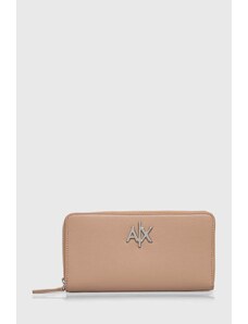 Armani Exchange portafoglio donna colore beige