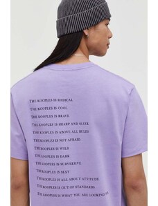 The Kooples t-shirt in cotone uomo colore violetto