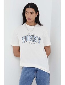Tommy Jeans t-shirt in cotone uomo colore verde