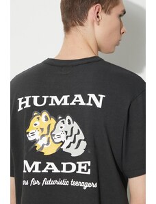 Human Made t-shirt in cotone Pocket uomo colore nero HM26CS003