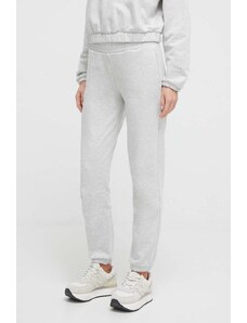 Guess pantaloni da jogging in cotone colore grigio