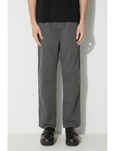 Carhartt WIP pantaloni in cotone Flint Pant colore grigio I029919.1CKGD