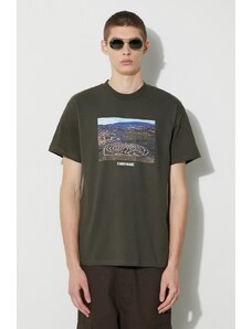 Carhartt WIP t-shirt in cotone S/S Earth Magic T-Shirt uomo colore verde I032879.63XX