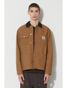 Carhartt WIP giacca di jeans Michigan Coat uomo colore marrone I031519.00S01