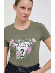 Guess t-shirt donna colore verde
