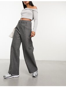 COLLUSION - Pantaloni sartoriali larghi con fondo ampio grigi-Grigio