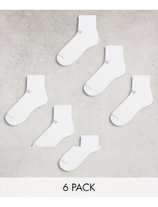 New Balance - Confezione da 6 paia di calzini tecnici bianchi-Bianco