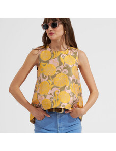 La DoubleJ Shirts & Tops gend - La Scala Top Moonflower Yellow L 61%Polyester 39%Recycled Polyester