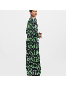 La DoubleJ Dresses gend - Long Sleeve Swing Dress Papyrus Green L 96% Viscosa 4% Elastane
