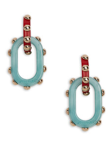 La DoubleJ Jewelry gend - Nefertiti Double Earrings Red One Size 85% Polyester 15% Metal